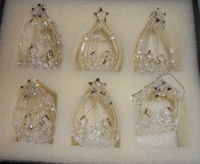 Glaskrippe 4,5cm, 6 St�ck